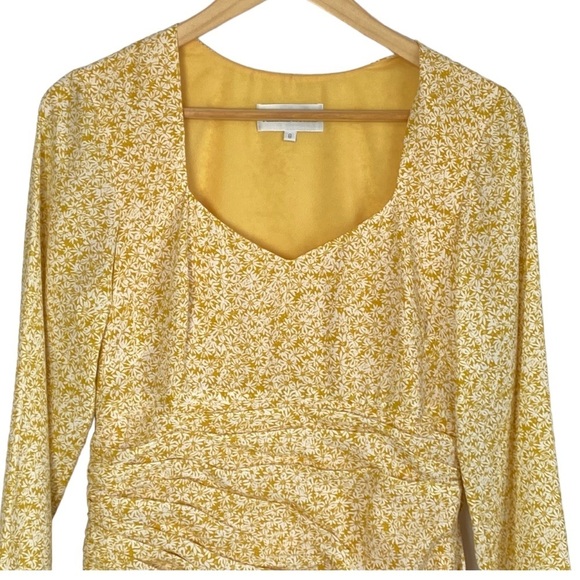 Mikael Aghal Midi Dress in Yellow - Picture 3 of 12